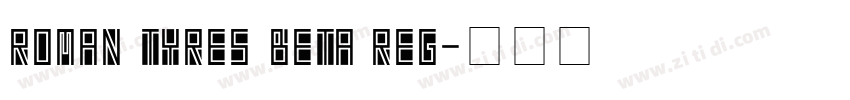 Roman Tyres BETA Reg字体转换